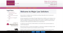 Desktop Screenshot of majorlaw.co.uk